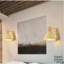 Applique murale bleue