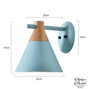 Applique murale bleue