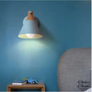 Applique murale bleue