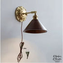 Applique murale bois avec prise