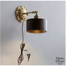 Applique murale bois avec prise