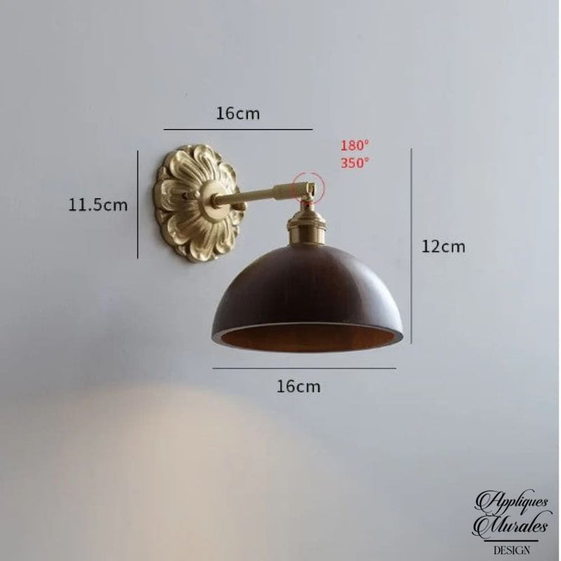 Applique murale bois avec prise