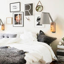 Applique murale bois et blanc