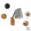 Applique murale bois et blanc