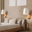 Applique murale bois et blanc