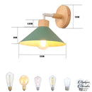 Applique murale bois et noir