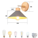 Applique murale bois et noir