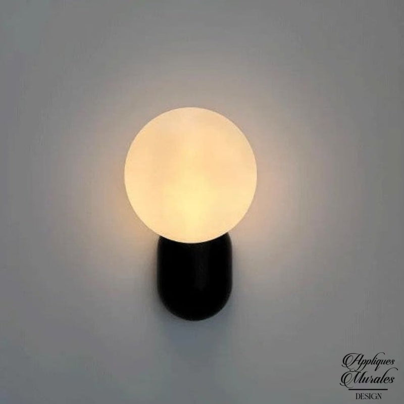 Applique murale boule metal