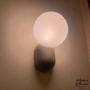 Applique murale boule metal