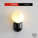 Applique murale boule metal