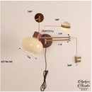 Applique murale bras pivotant