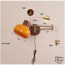 Applique murale bras pivotant