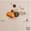 Applique murale bras pivotant