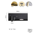 Applique murale chambre avec port usb