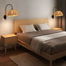 Applique murale chambre rotin