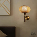 Applique murale contemporaine rotin