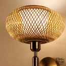 Applique murale contemporaine rotin