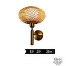 Applique murale contemporaine rotin