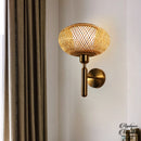 Applique murale contemporaine rotin