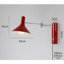 Applique murale couleur rouge