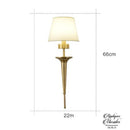 Applique murale dorée