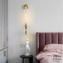 Applique murale doree design