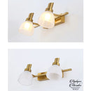 Applique murale dorée salle de bain