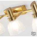 Applique murale dorée salle de bain