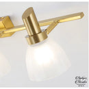 Applique murale dorée salle de bain