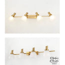 Applique murale dorée salle de bain