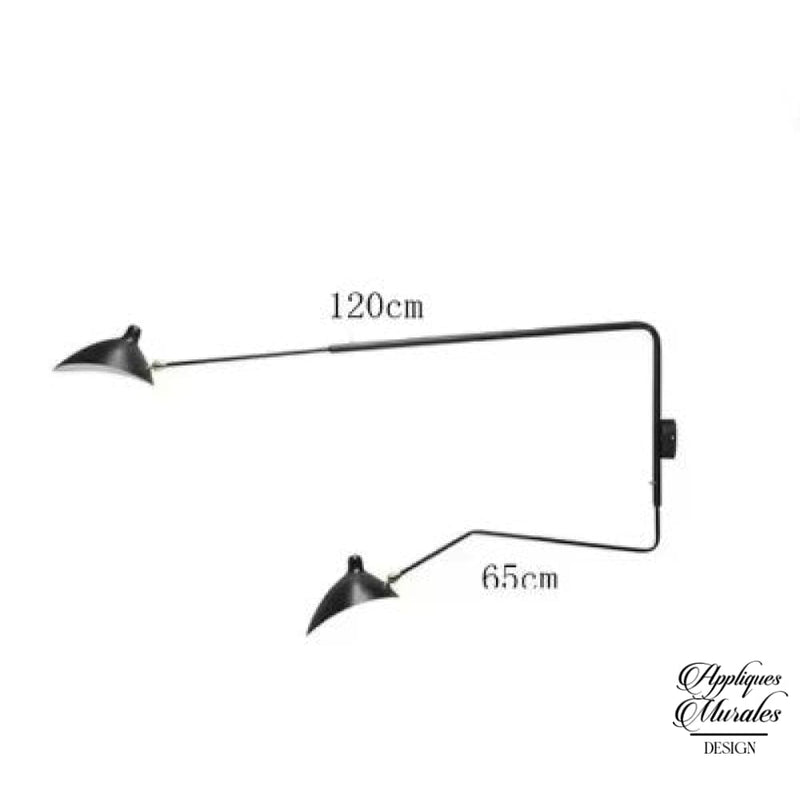 Applique murale double
