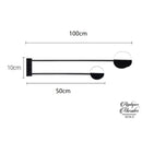 Applique murale double bras