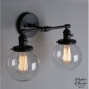 Applique murale double industrielle