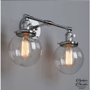 Applique murale double industrielle