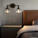 Applique murale double industrielle