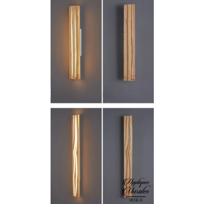 Applique murale en bois naturel