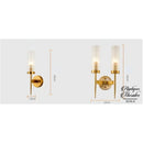 Applique murale en laiton