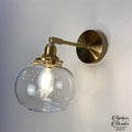 Applique murale en verre vintage