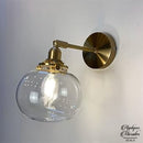 Applique murale en verre vintage