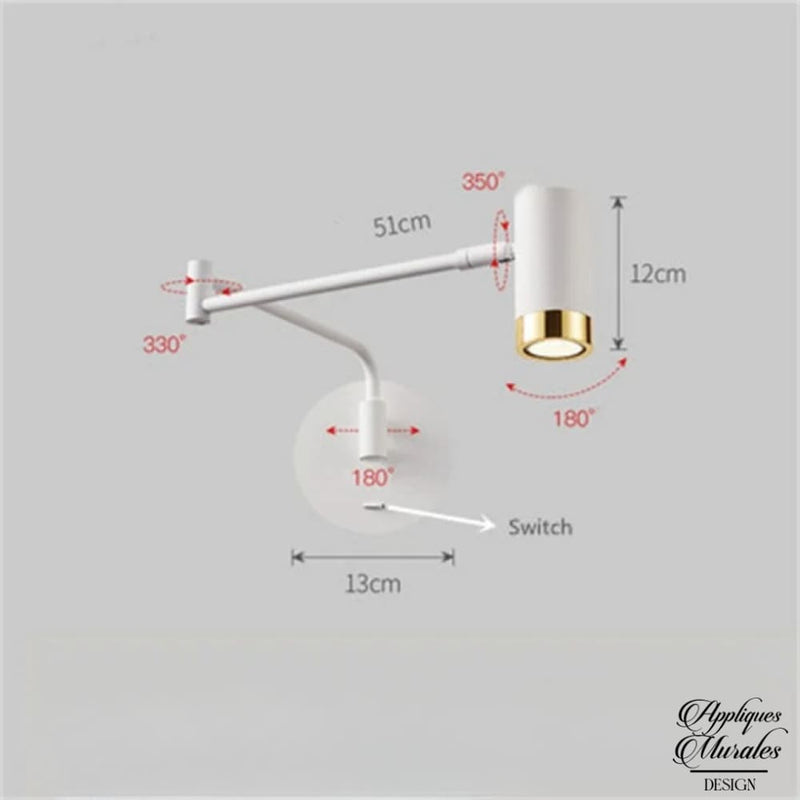 Applique murale extensible