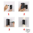 Applique murale exterieur double faisceau