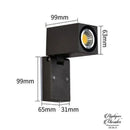 Applique murale exterieur orientable