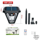 Applique murale extérieur solaire avec détecteur