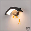 Applique murale exterieure a detection