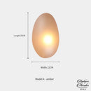 Applique murale forme galet