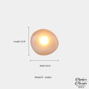 Applique murale forme galet