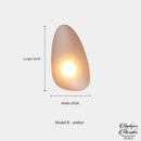 Applique murale forme galet