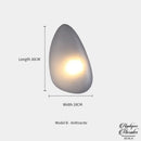 Applique murale forme galet