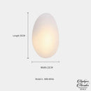 Applique murale forme galet