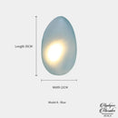 Applique murale forme galet